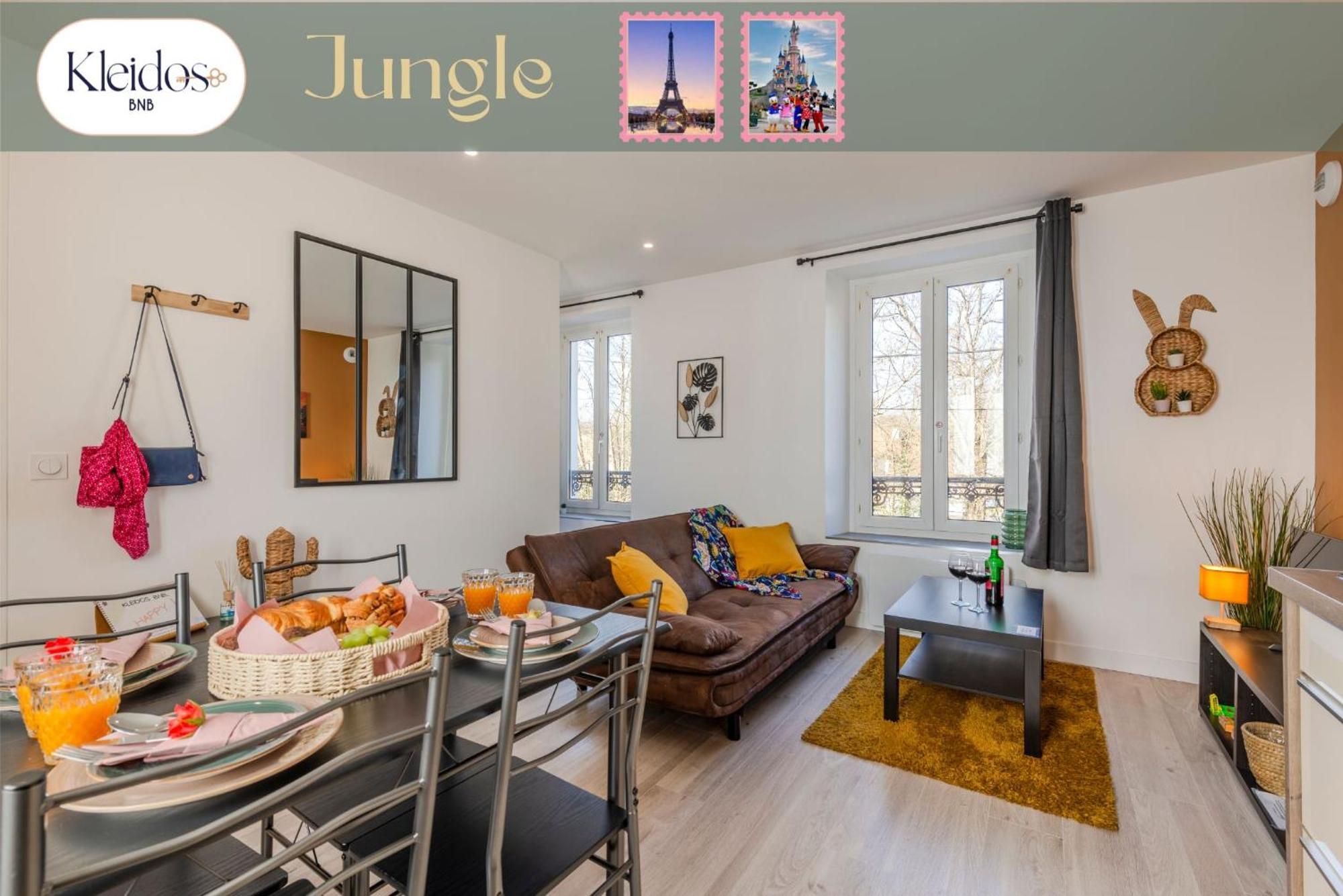 Jungle - Magnifique Appartement Avec Parking Prive - Paris-Disney & Cdg A 25 Minutes Pomponne Eksteriør billede